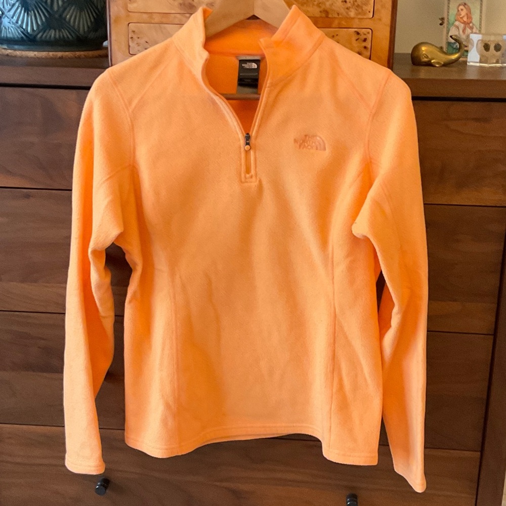 The North Face Vibrant Orange Fleece Pullover